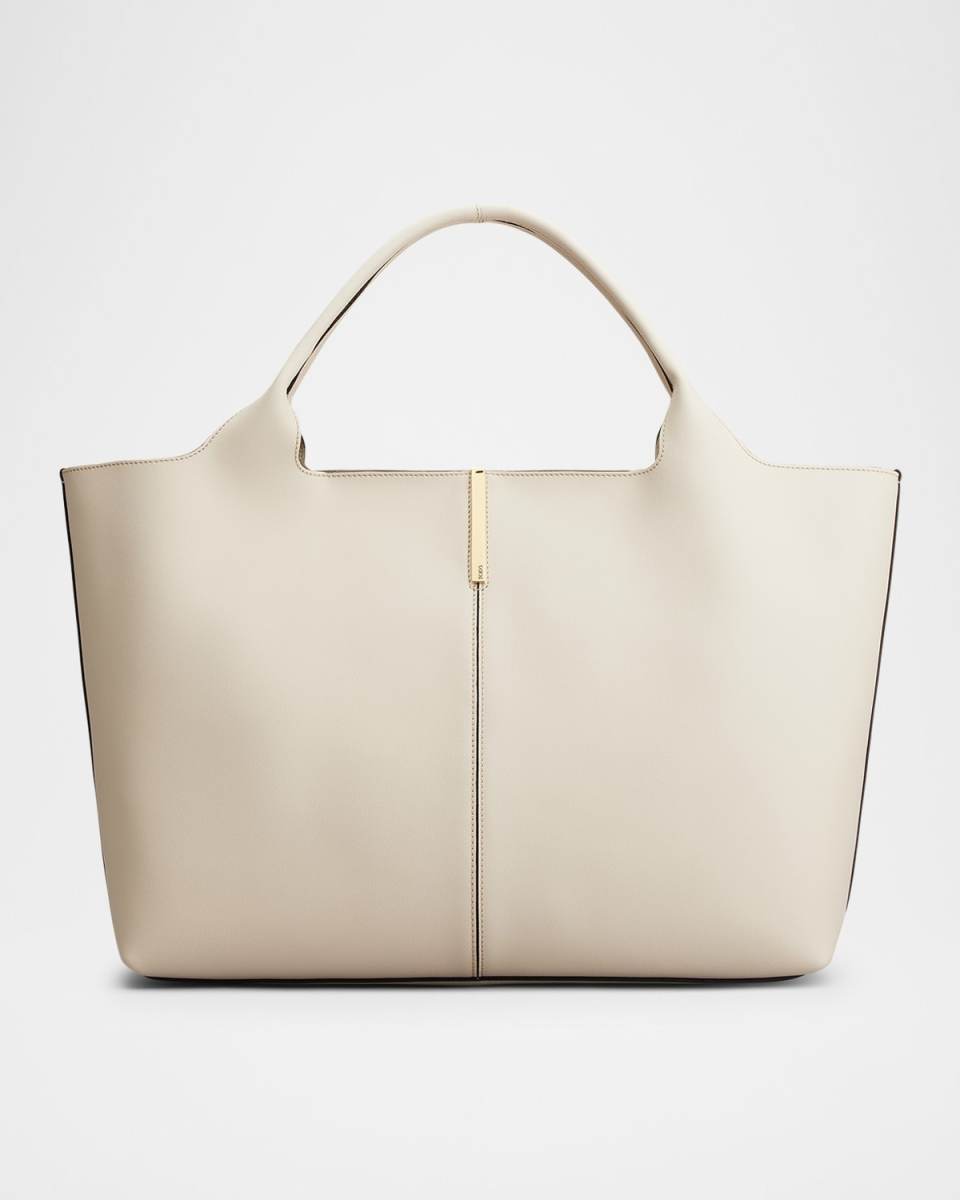 Leather Shopping Tote Bag